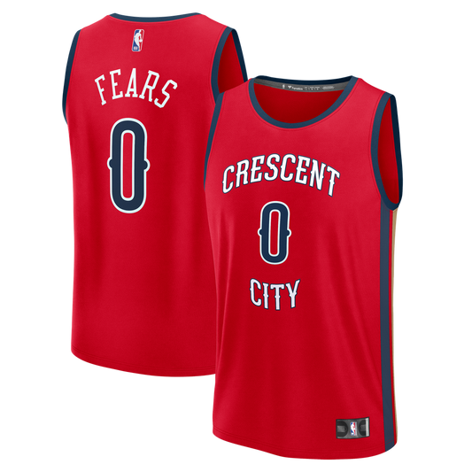 New Orleans Pelicans Jeremiah Fears Fanatics Fast Break Replica Player Jersey - Statement Edition - Red