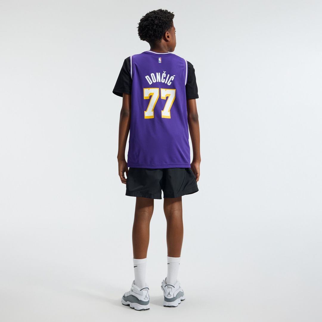 Los Angeles Lakers Luka Dončić Fanatics Youth Fast Break Jersey - Statement Edition - Purple