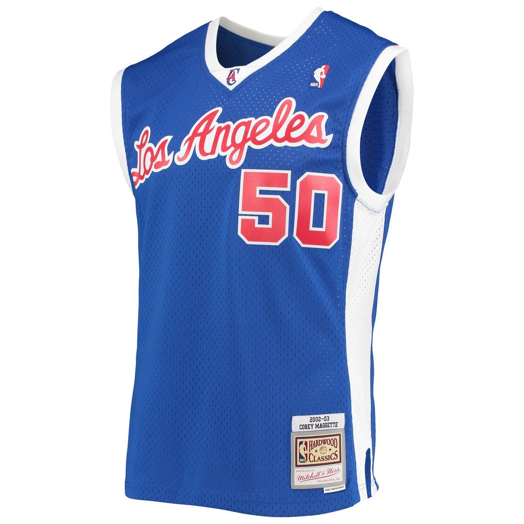 LA Clippers Corey Maggette Mitchell & Ness 2002/03 Hardwood Classics Swingman Jersey - Royal