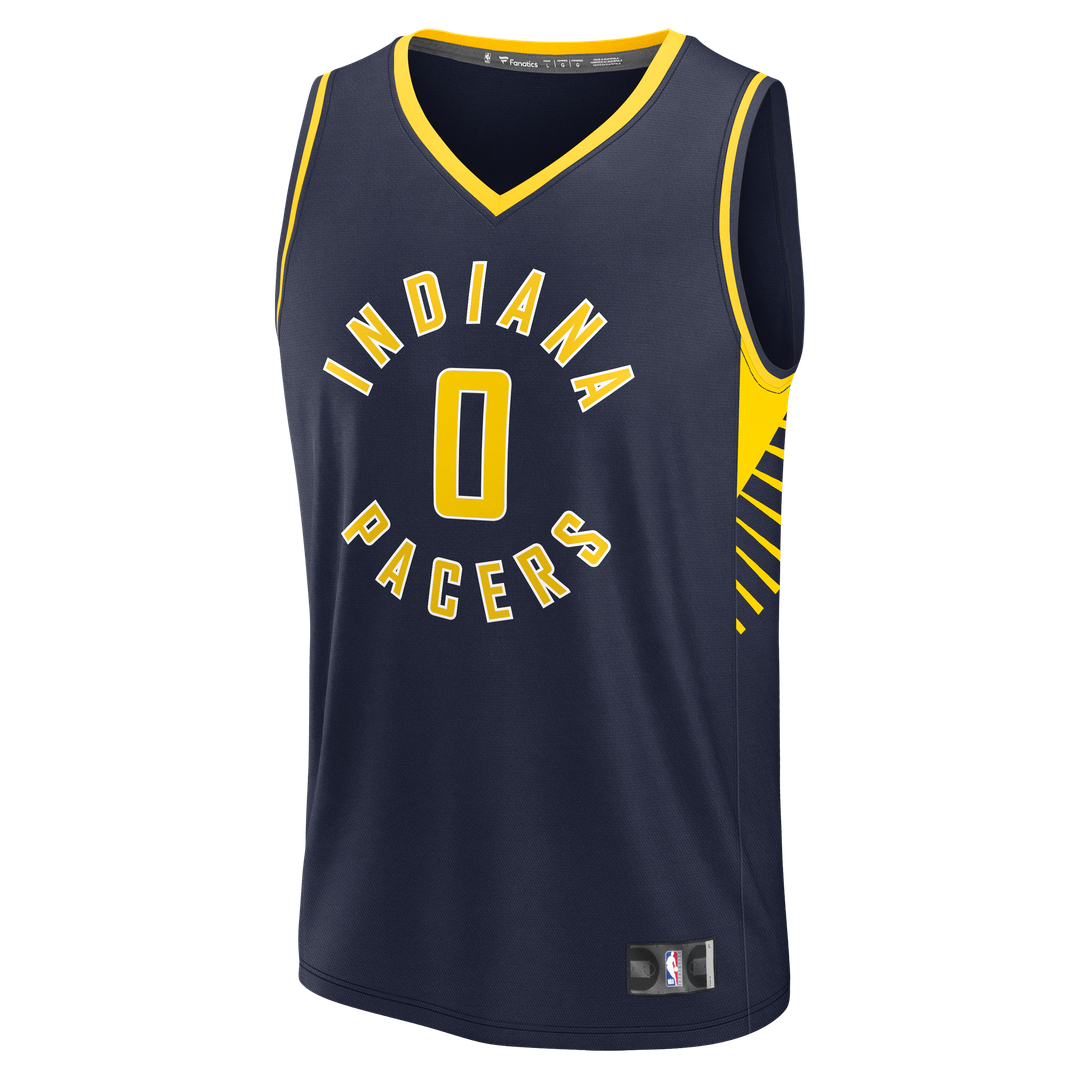 Indiana Pacers Tyrese Haliburton Fanatics Youth Fast Break Replica Player Jersey - Navy