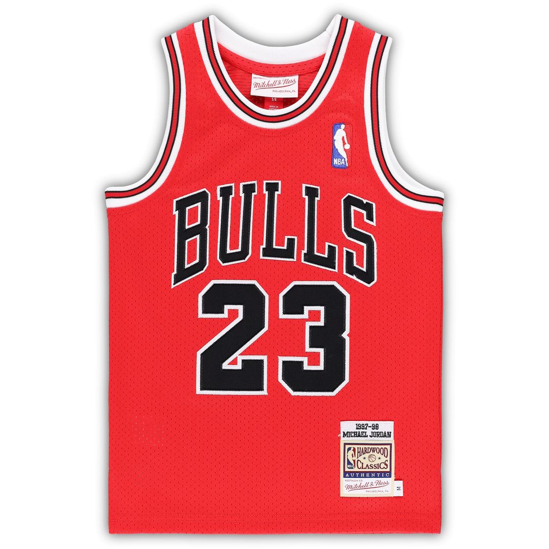 Chicago Bulls Michael Jordan Mitchell & Ness Preschool 1997/98 Hardwood Classics Authentic Jersey - White