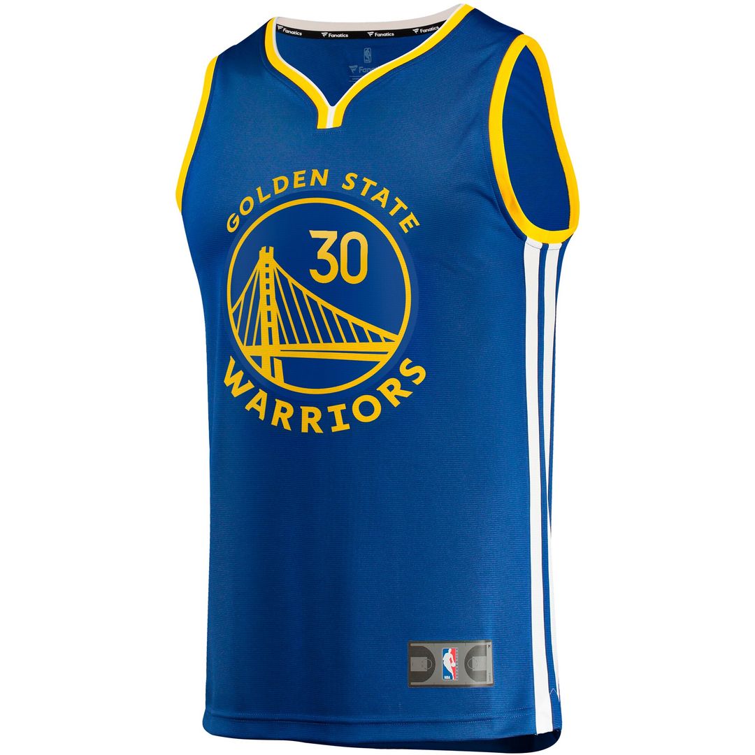 Golden State Warriors Stephen Curry Fanatics Fast Break Replica Jersey - Icon Edition - Royal