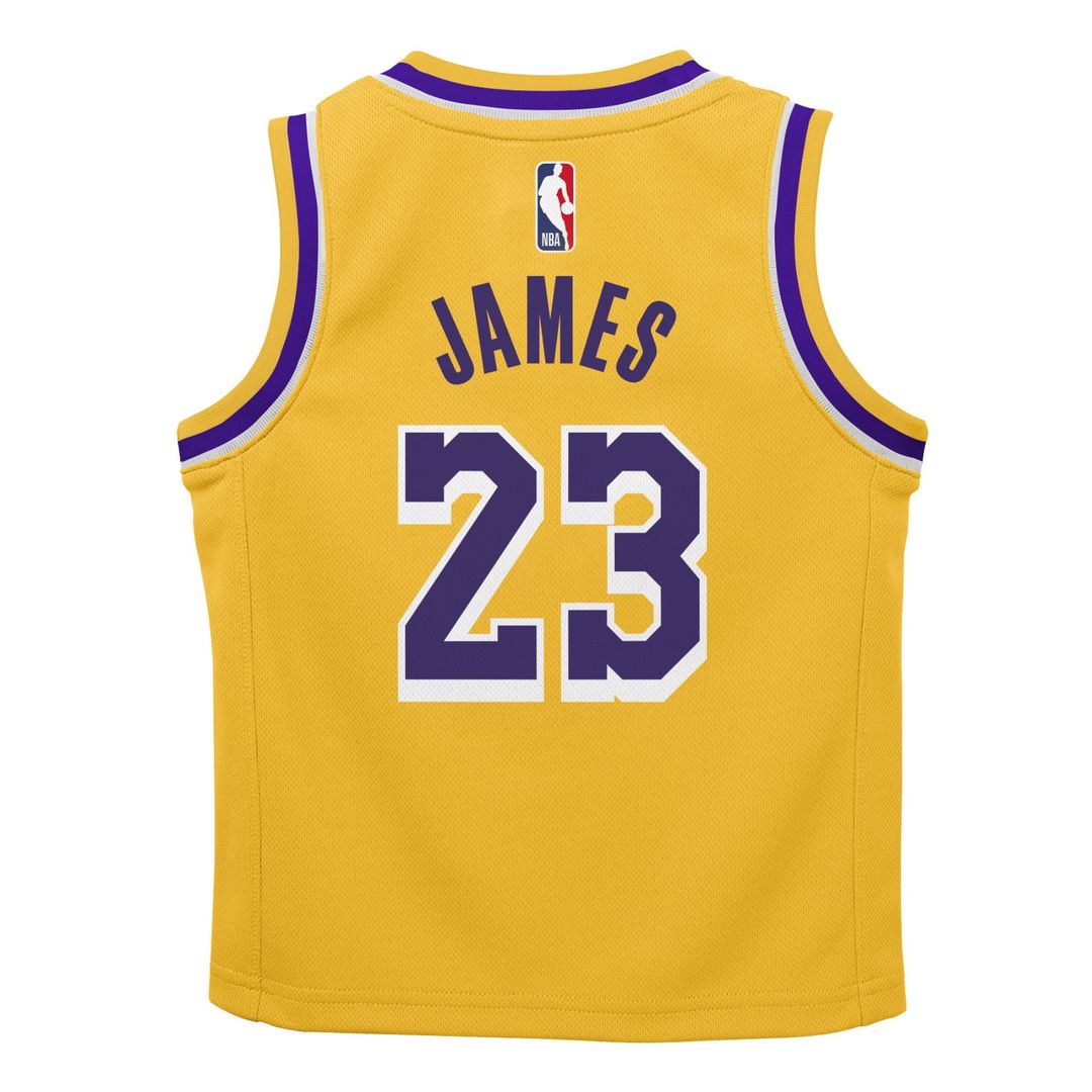 Los Angeles Lakers LeBron James Nike Preschool Dri - FIT Swingman Player Jersey - Icon Edition - Gold