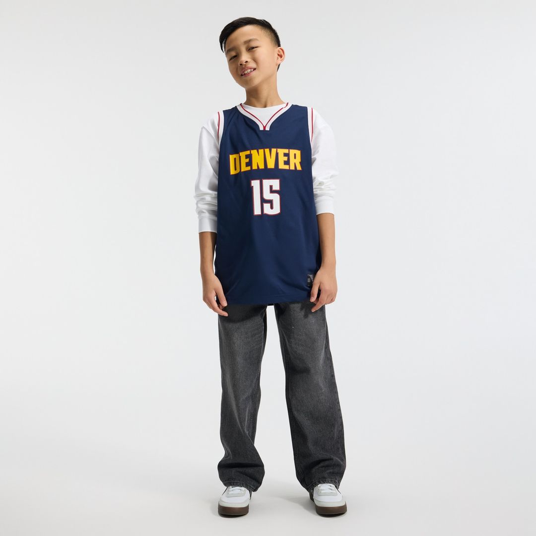 Denver Nuggets Nikola Jokic Fanatics Youth Fast Break Replica Player Jersey - Icon Edition - Navy