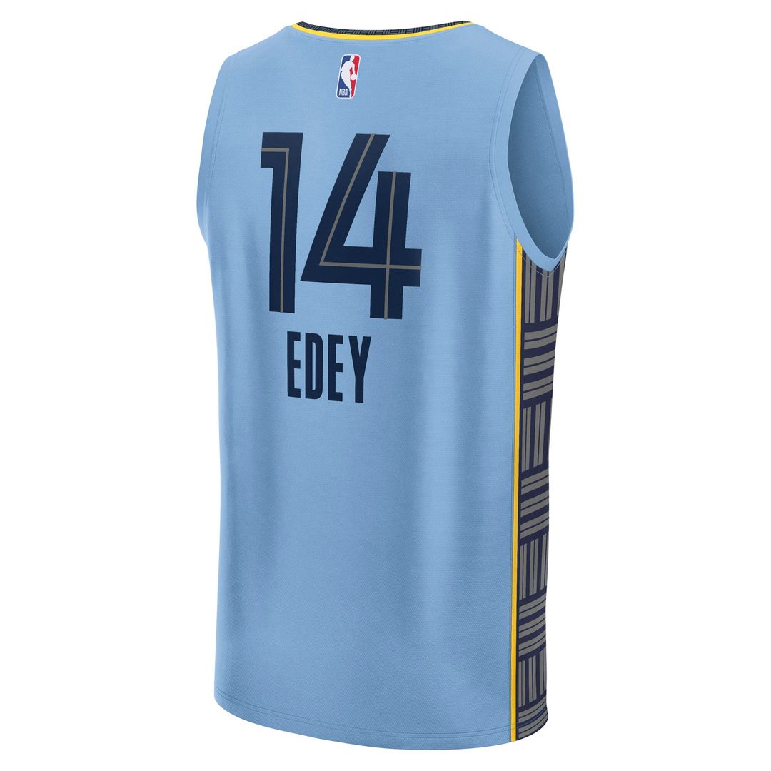 Memphis Grizzlies Zach Edey Fanatics Fast Break Replica Player Jersey - Statement Edition - Light Blue