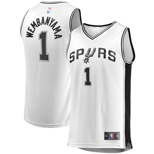 San Antonio Spurs Victor Wembanyama Fanatics Youth Fast Break Player Jersey - Association Edition - White