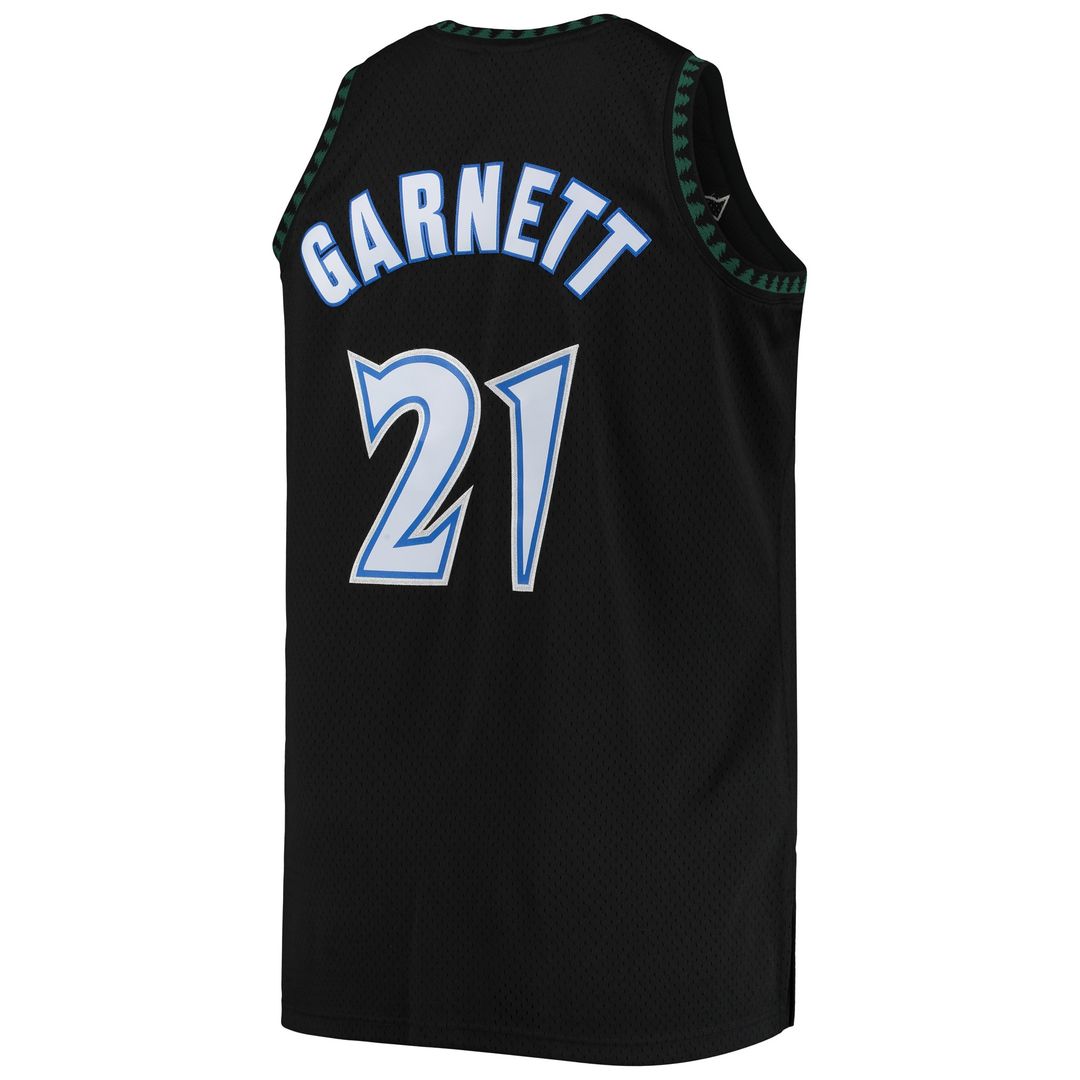 Minnesota Timberwolves Kevin Garnett Mitchell & Ness 1997/98 Big & Tall Hardwood Classics Swingman Jersey - Black