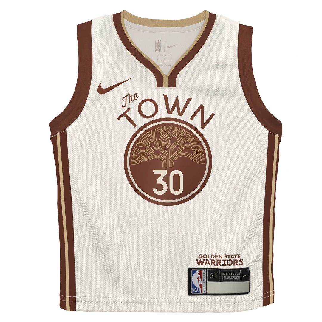 Golden State Warriors Stephen Curry Nike Infant 2025/26 City Edition Swingman Jersey - Tan