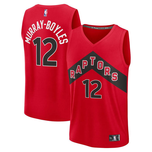 Toronto Raptors Collin Murray - Boyles Fanatics 2025 NBA Draft First Round Pick Fast Break Replica Jersey - Icon Edition - Red