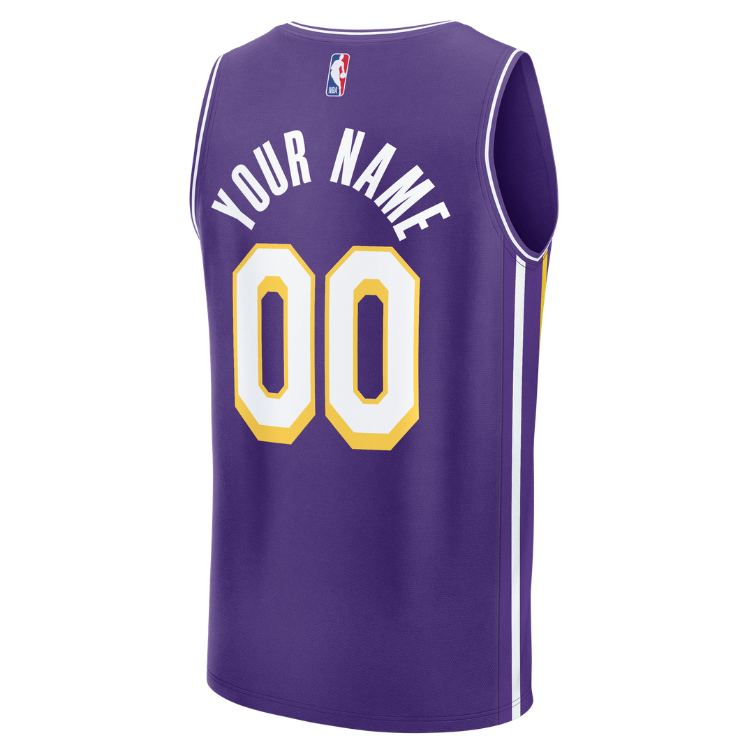 Los Angeles Lakers Fanatics Fast Break Custom Jersey - Icon Edition - Gold