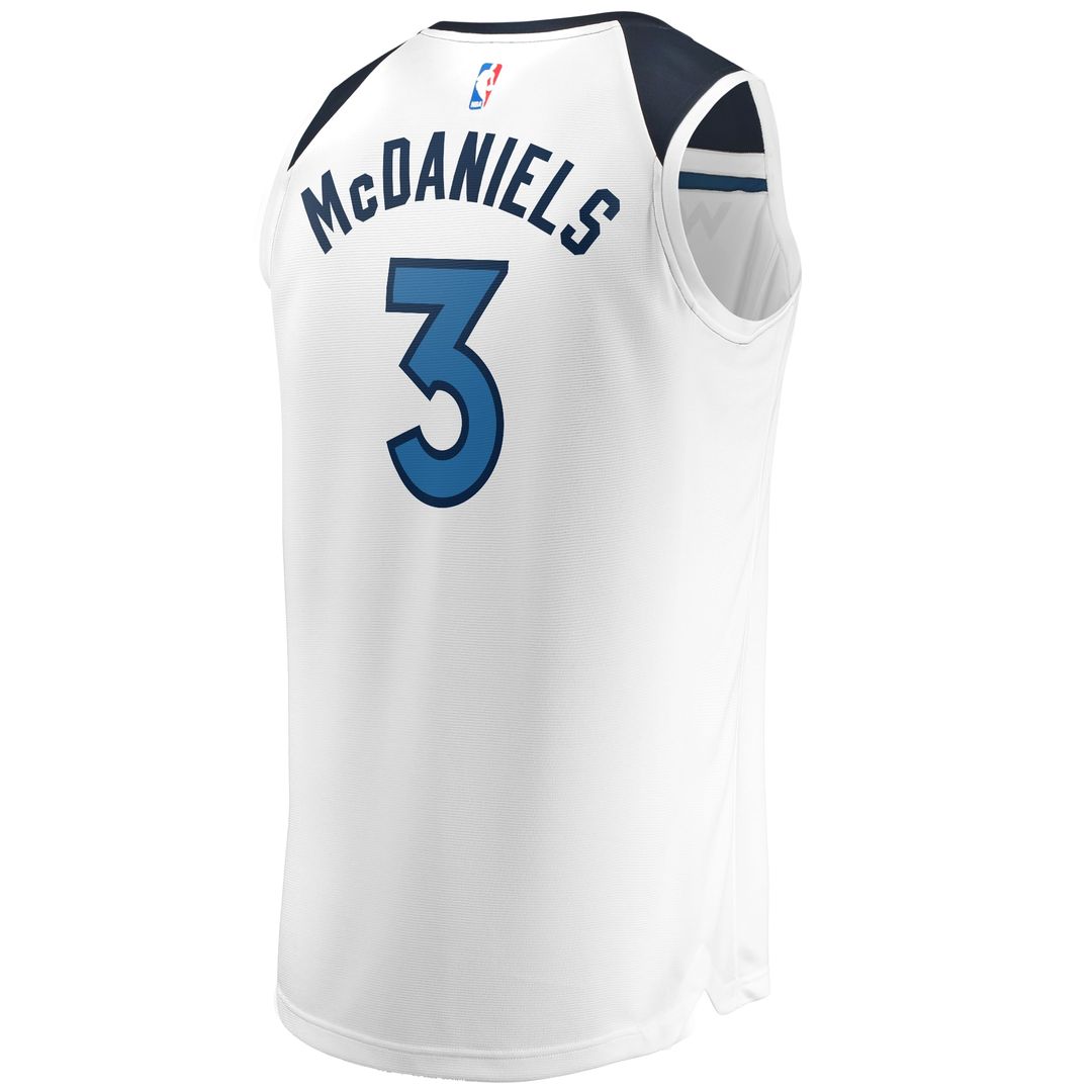 Minnesota Timberwolves Jaden McDaniels Fanatics Fast Break Replica Player Jersey - Association Edition - White