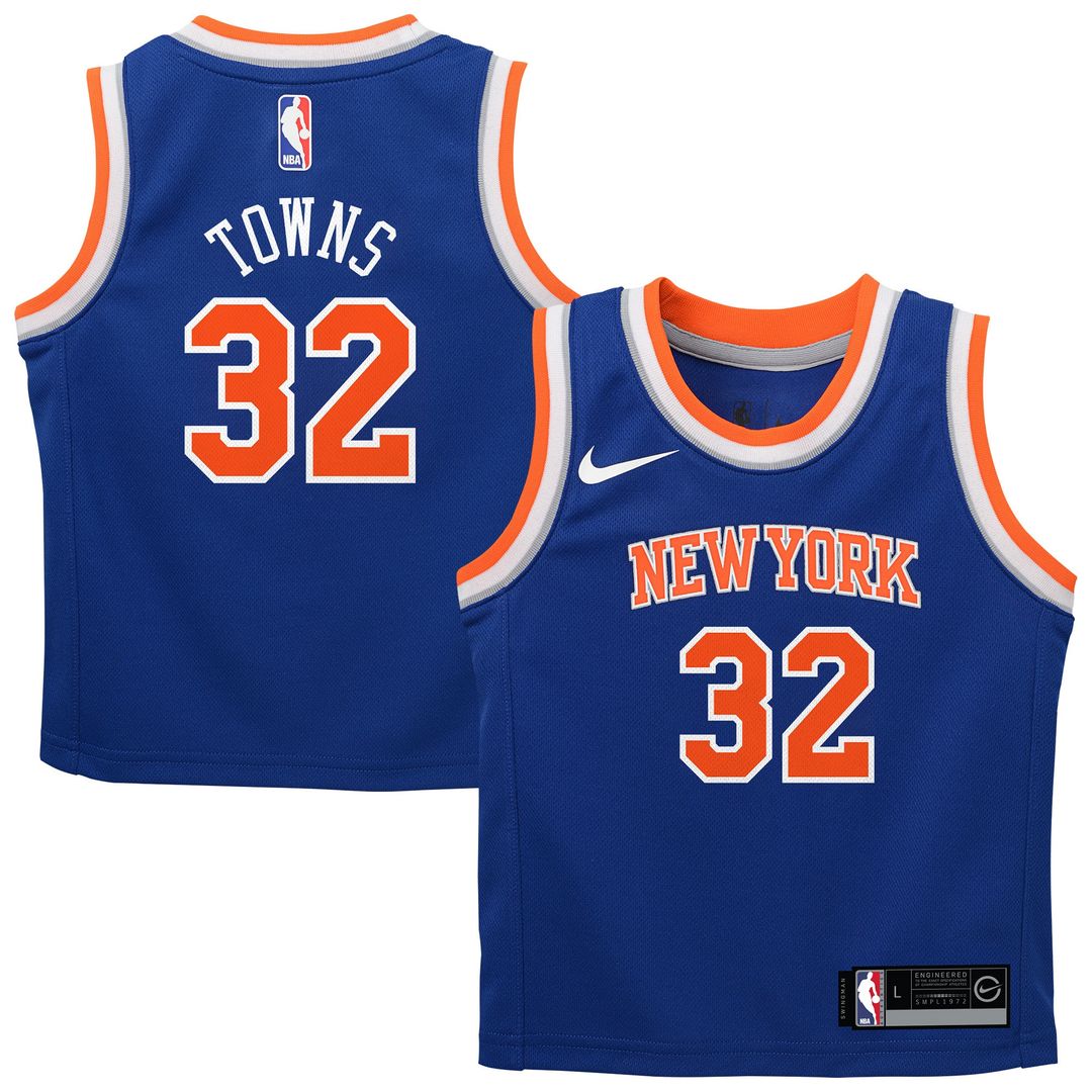 New York Knicks Karl - Anthony Towns Nike Preschool Replica Swingman Jersey - Icon Edition - Blue