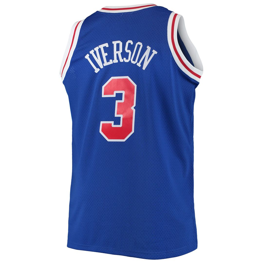Philadelphia 76ers Allen Iverson Mitchell & Ness 1996/97 Big & Tall Hardwood Classics Swingman Jersey - Royal