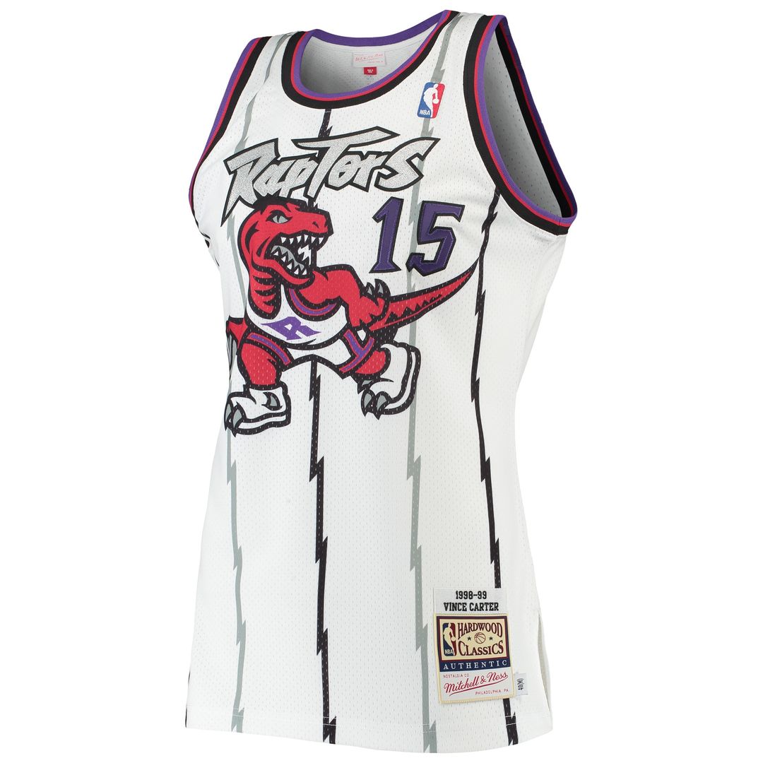 Toronto Raptors Vince Carter Mitchell & Ness 1998/99 Hardwood Classics Authentic Jersey - White