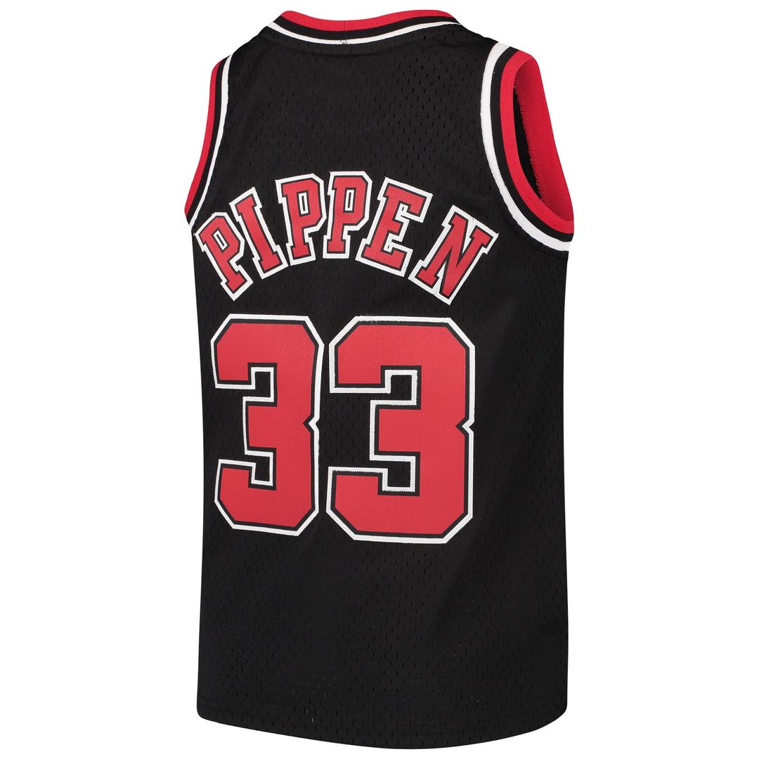 Chicago Bulls Scottie Pippen Mitchell & Ness Youth Hardwood Classics Swingman Throwback Jersey - Black
