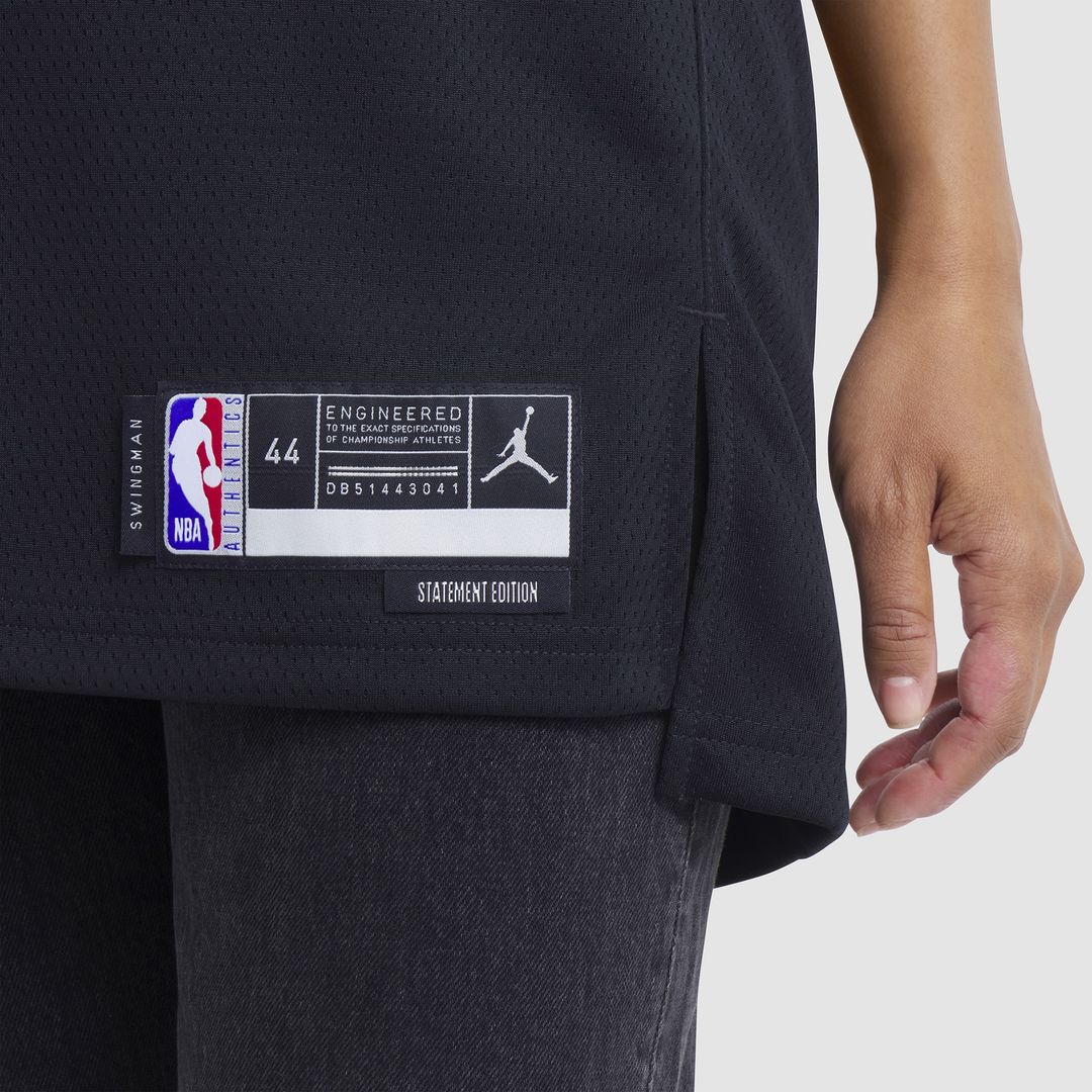 Boston Celtics Jaylen Brown Jordan Brand Unisex Swingman Jersey - Statement Edition - Black