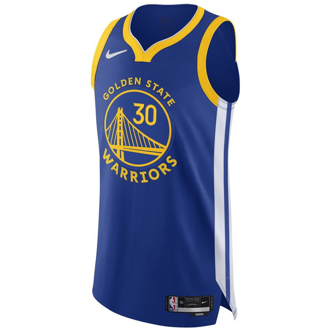 Golden State Warriors Stephen Curry Nike Authentic Jersey - Icon Edition - Royal