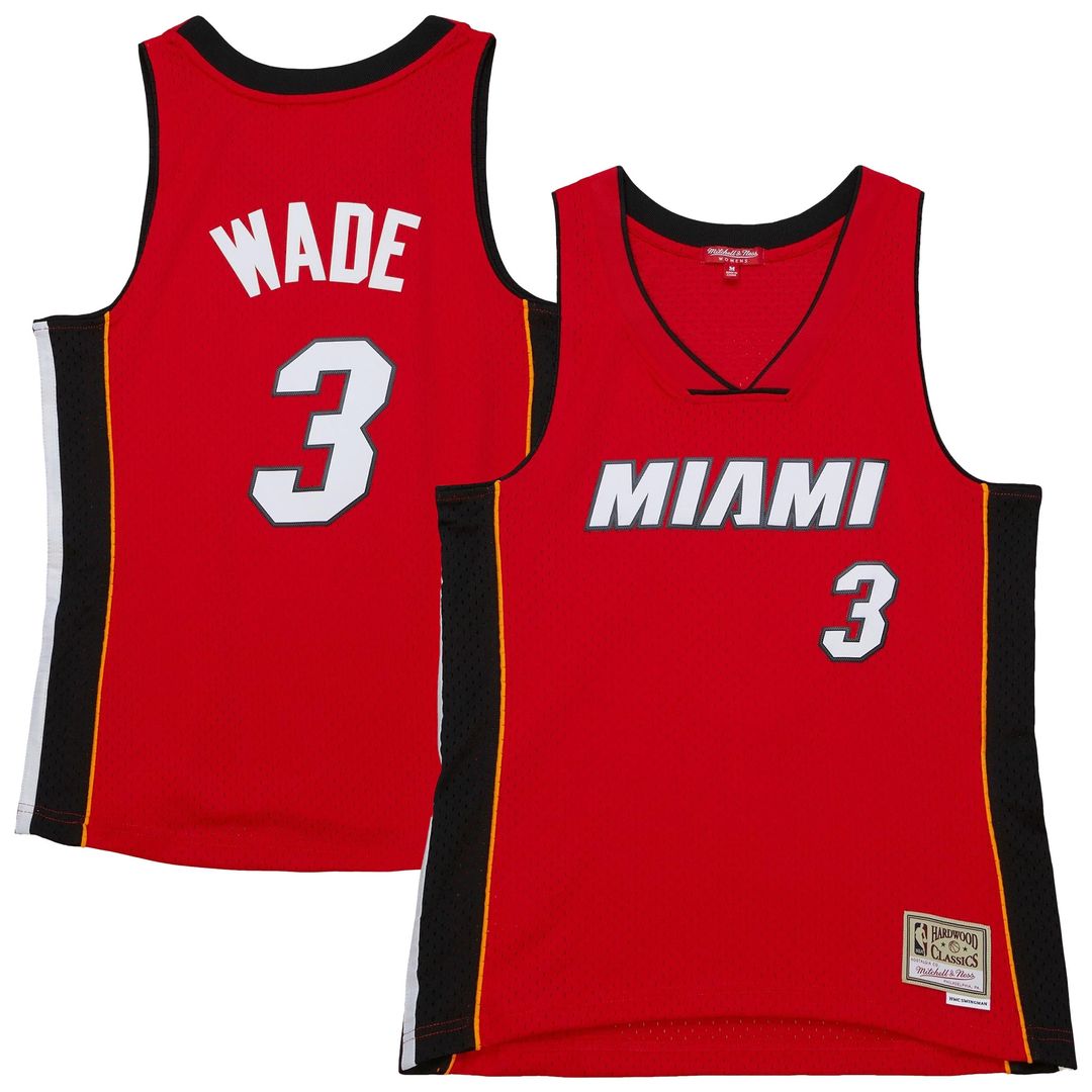 Miami Heat Dwyane Wade Women's 2005/06 Hardwood Classics Swingman Jersey - Red