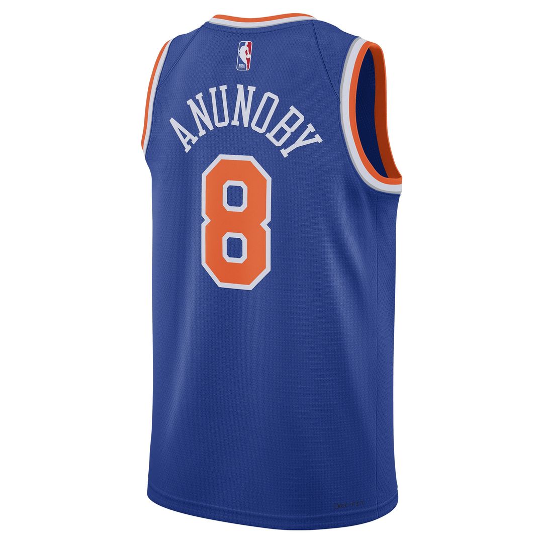 New York Knicks OG Anunoby Nike Unisex Swingman Jersey - Icon Edition - Blue