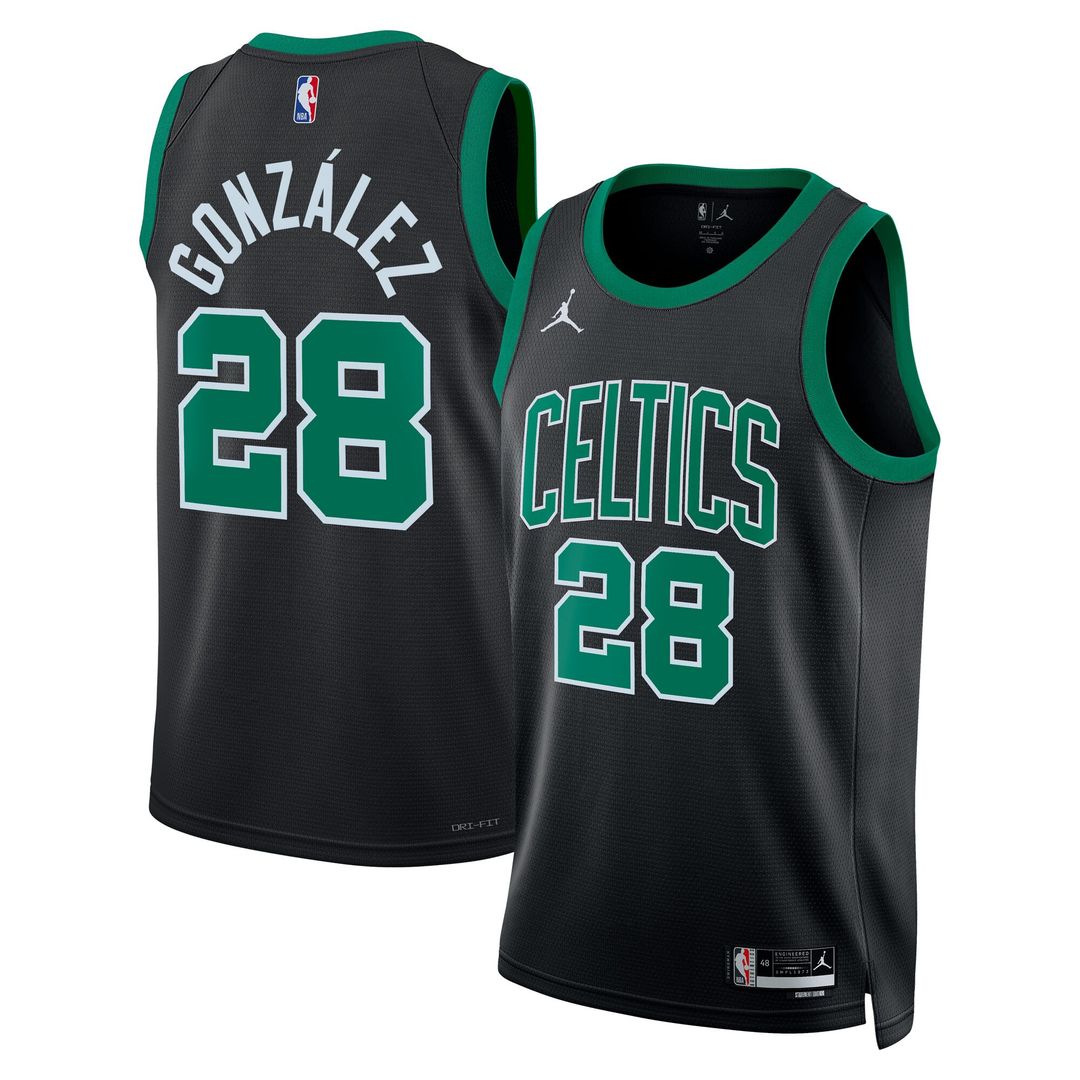 Boston Celtics Hugo González Jordan Brand Unisex Swingman Jersey - Black - Statement Edition