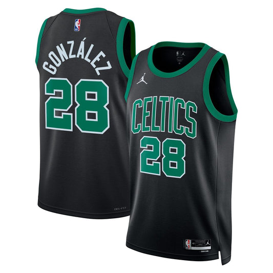 Boston Celtics Hugo González Jordan Brand Unisex Swingman Jersey - Black - Statement Edition