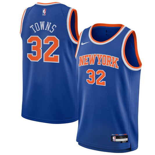 New York Knicks Karl - Anthony Towns Nike Youth Swingman Jersey - Icon Edition - Blue