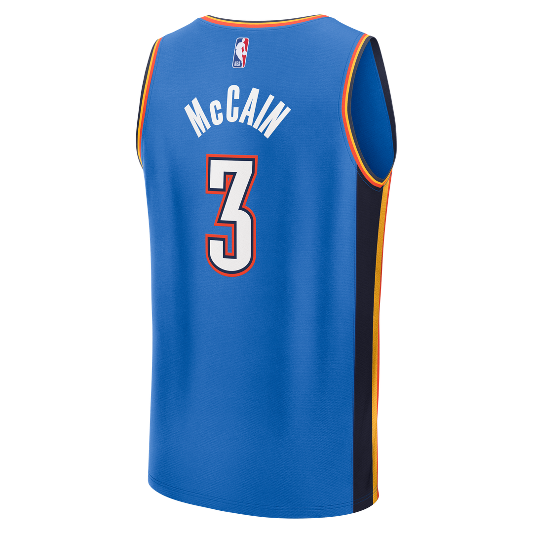 Oklahoma City Thunder Jared McCain Fanatics Fast Break Replica Jersey - Icon Edition - Blue