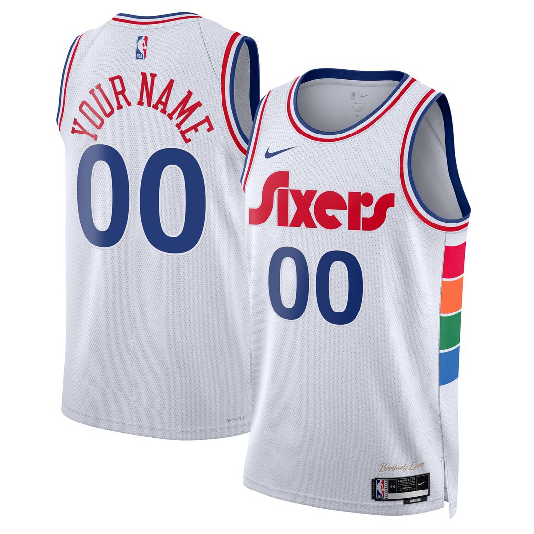 Philadelphia 76ers Nike Unisex 2024/25 Custom Swingman Jersey - City Edition - White