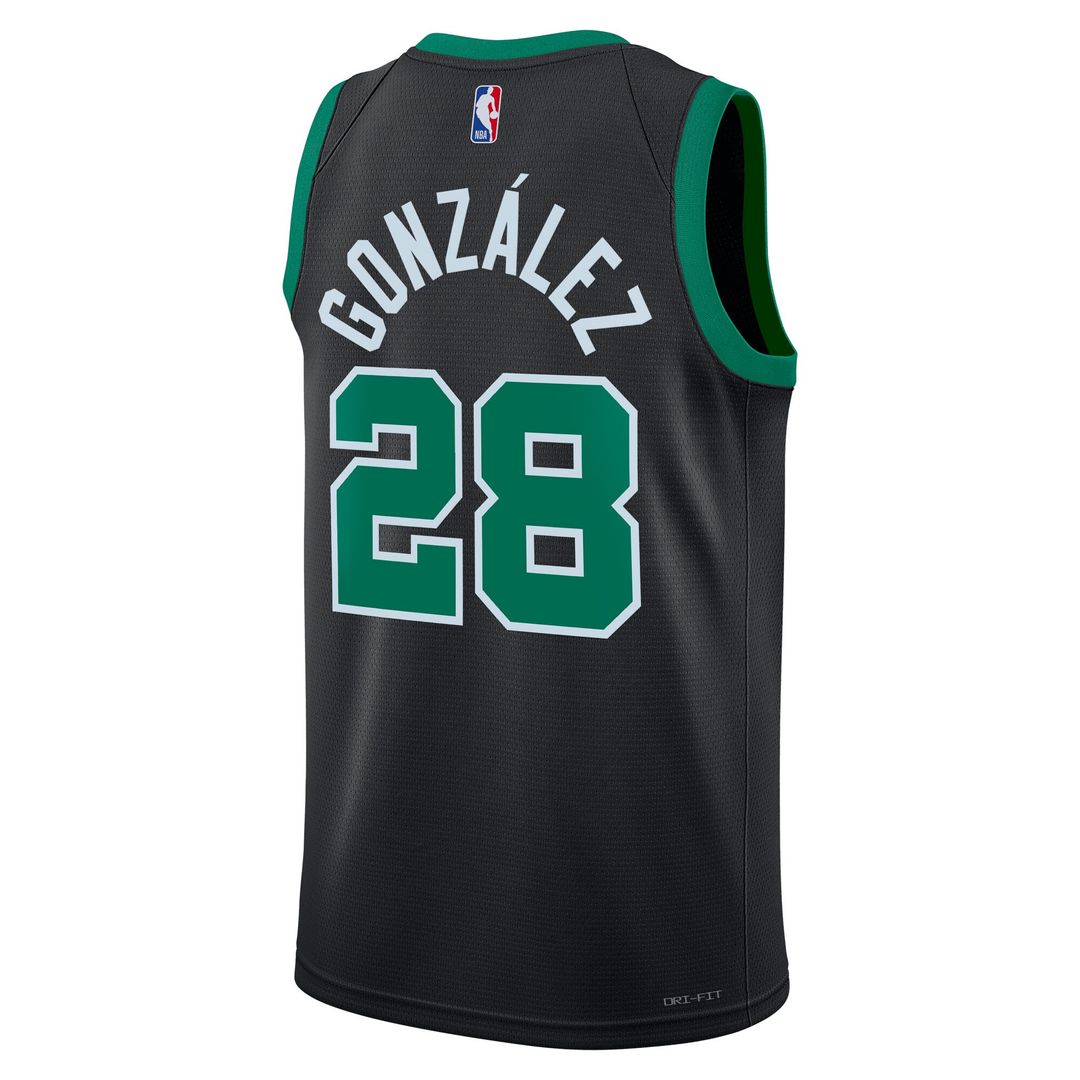 Boston Celtics Hugo González Jordan Brand Unisex Swingman Jersey - Black - Statement Edition
