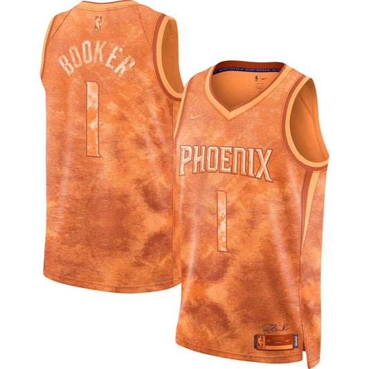 Phoenix Suns Devin Booker Nike Unisex Select Series Swingman Jersey - Orange