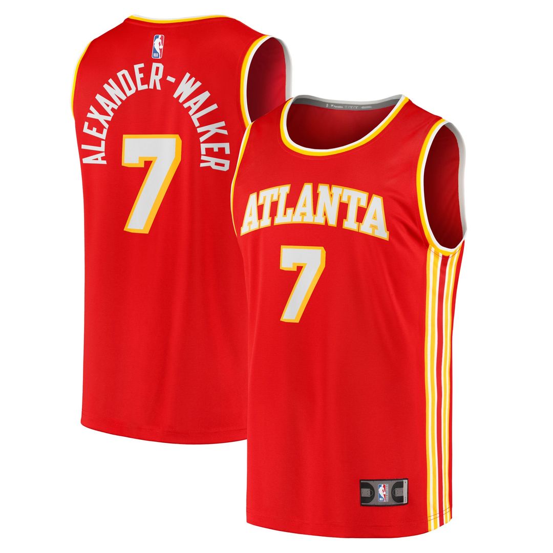 Atlanta Hawks Nickeil Alexander - Walker Fanatics Fast Break Replica Jersey - Red - Icon Edition