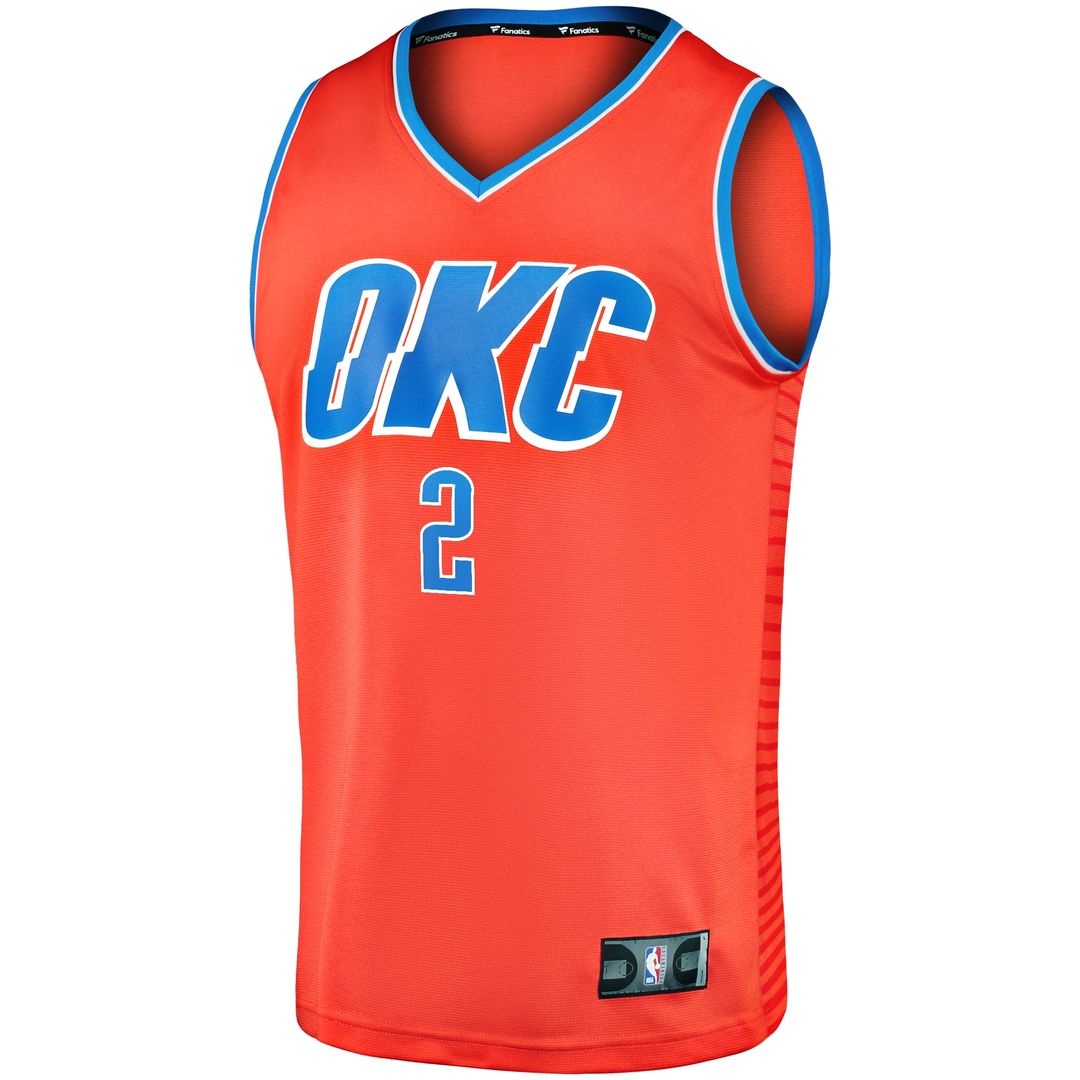 Oklahoma City Thunder Shai Gilgeous - Alexander Fanatics Fast Break Player Jersey - Statement Edition - Orange