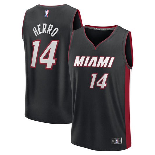Miami Heat Tyler Herro Fanatics Youth Fast Break Replica Player Jersey - Black - Icon Edition