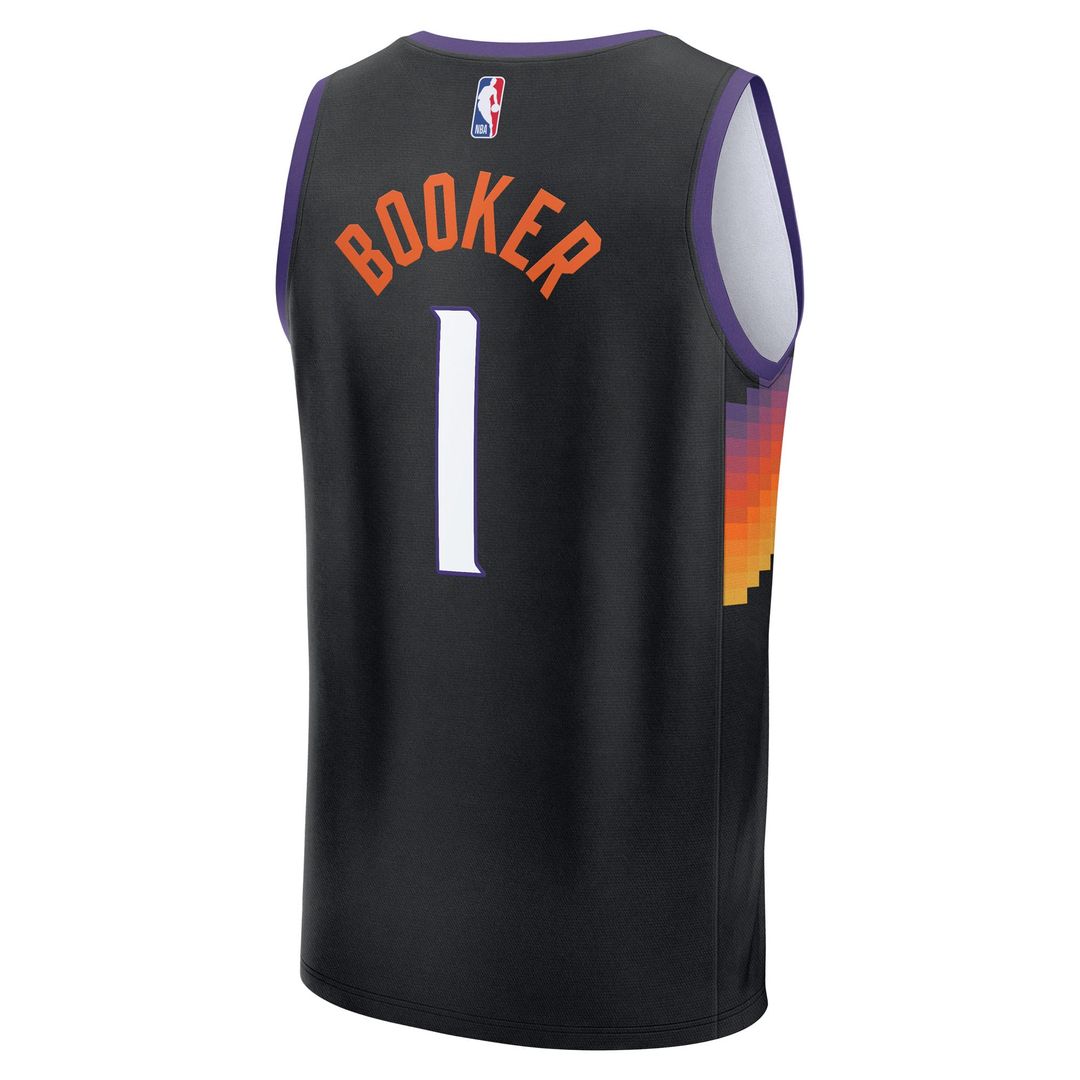 Phoenix Suns Devin Booker Fanatics Youth 2025/26 City Edition Fast Break Jersey - Black