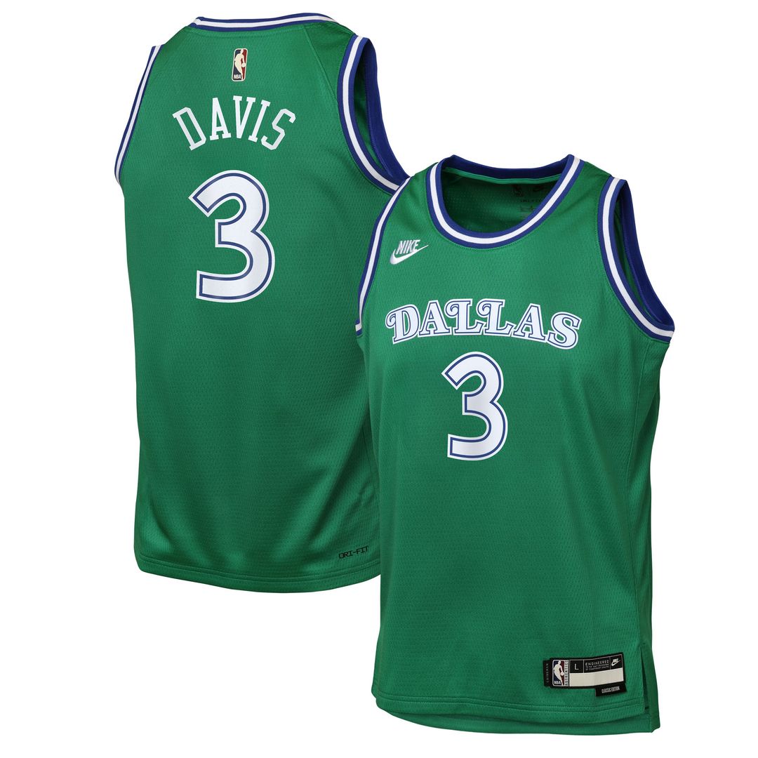 Dallas Mavericks Anthony Davis Nike Youth Swingman Jersey - Classic Edition - Green