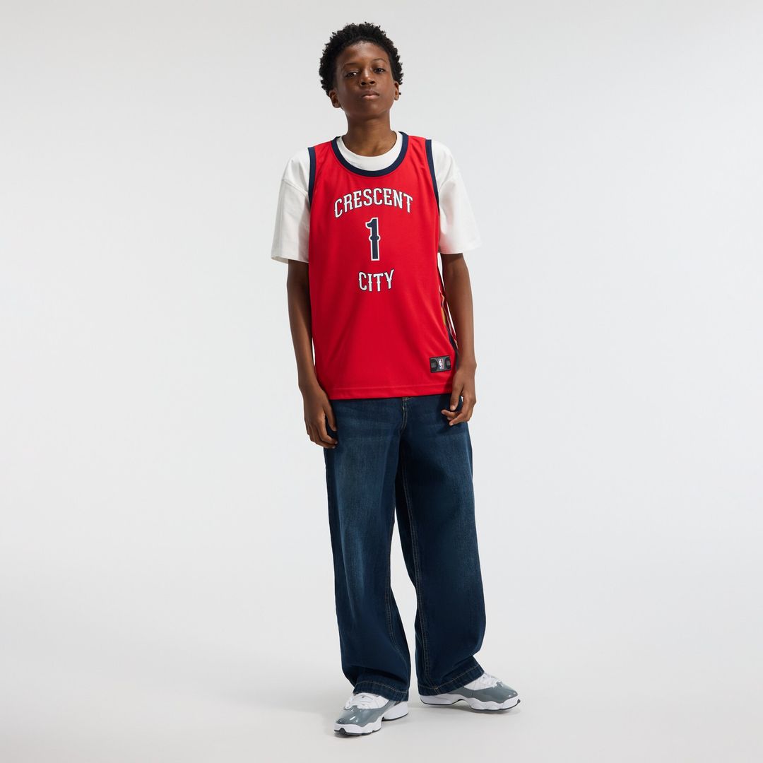 New Orleans Pelicans Zion Williamson Fanatics Youth Fast Break Player Jersey - Statement Edition - Red