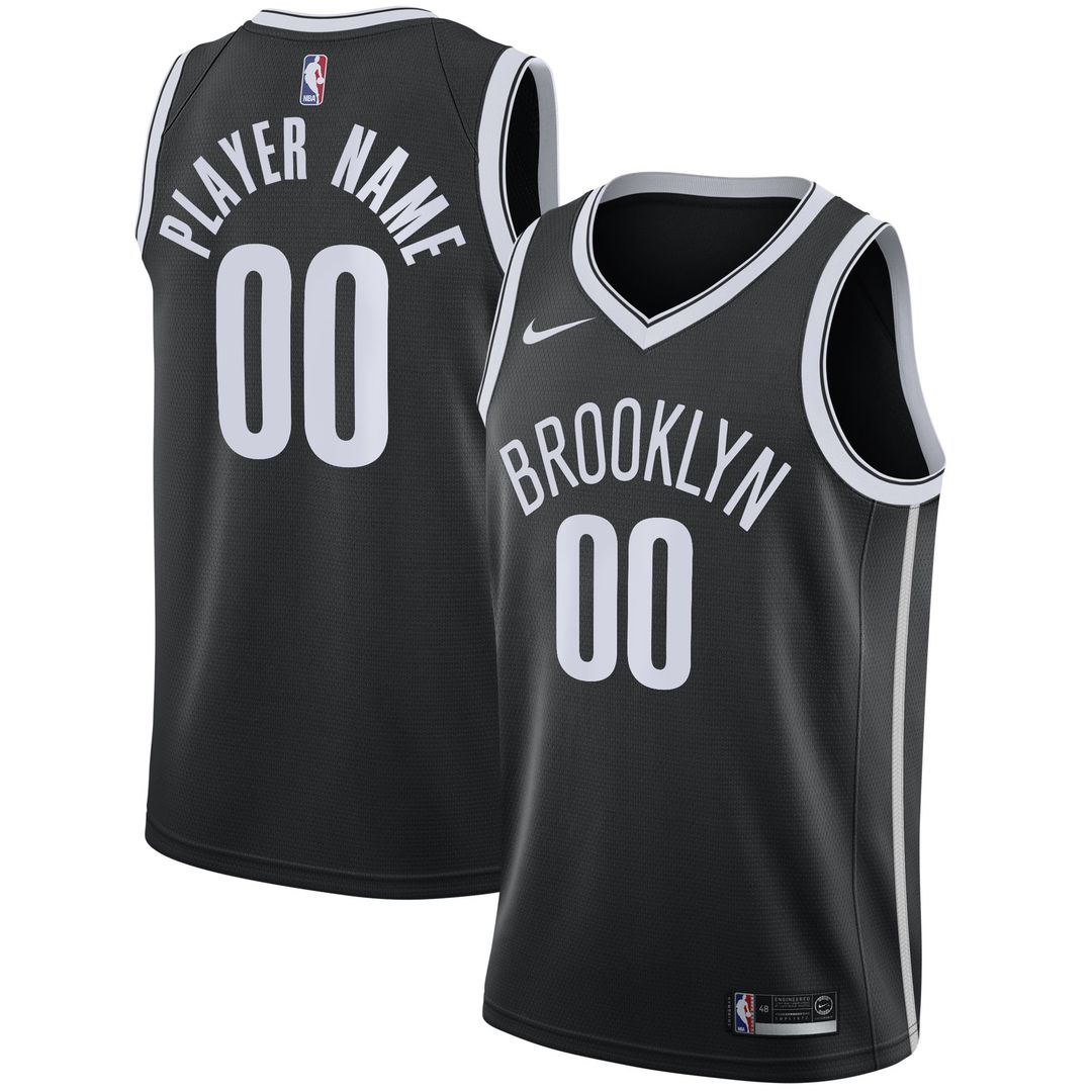 Brooklyn Nets Nike 2020/21 Swingman Custom Jersey - Association Edition - White