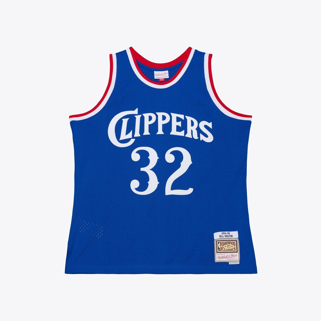 LA Clippers Bill Walton Mitchell & Ness 1984 - 85 Swingman Jersey - Royal