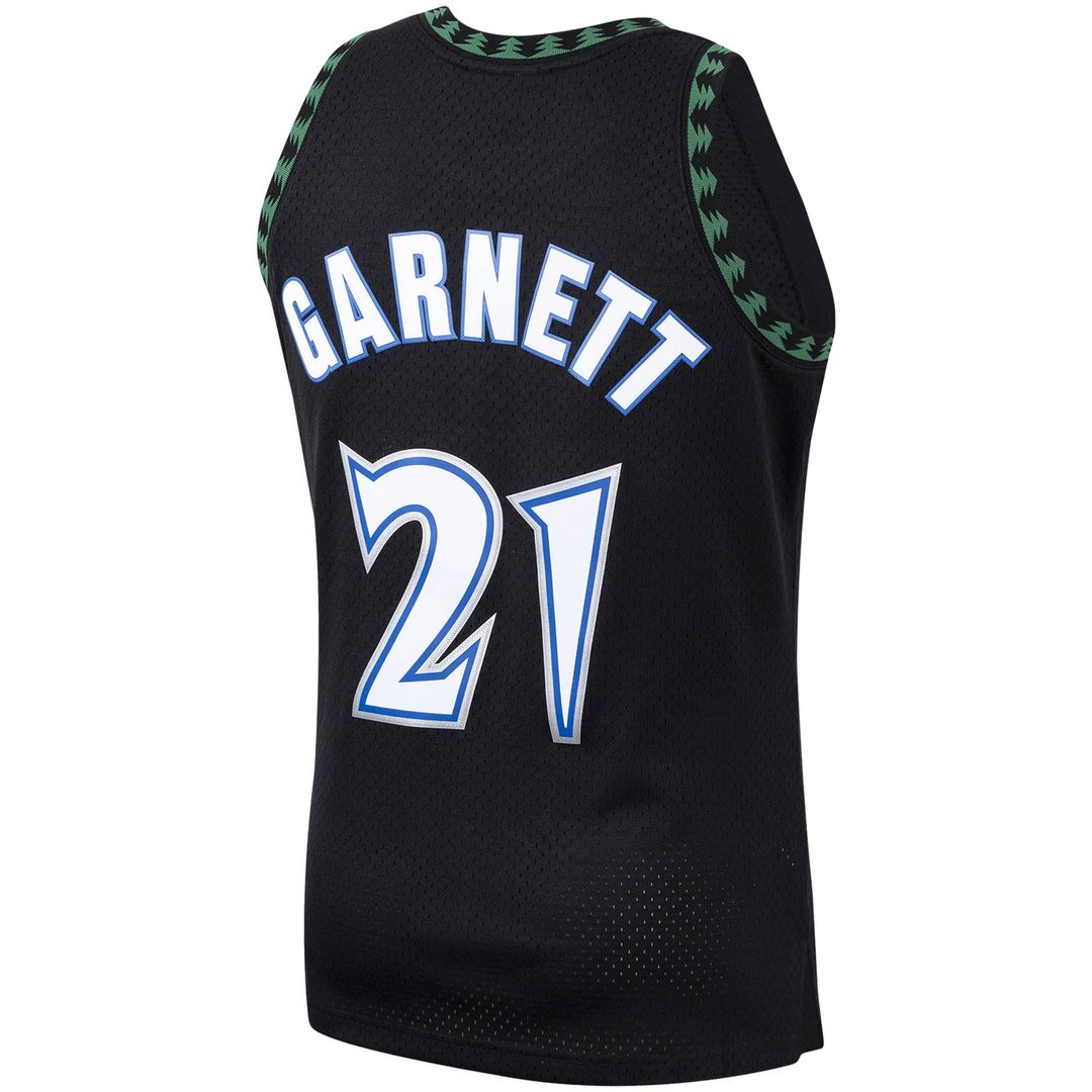 Minnesota Timberwolves Kevin Garnett Mitchell & Ness Hardwood Classics Swingman Jersey - Black