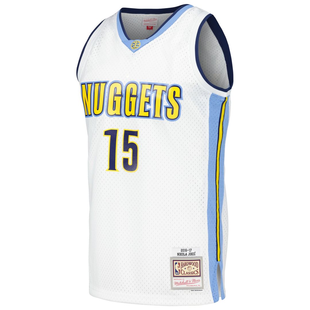 Denver Nuggets Nikola Jokic Mitchell & Ness 2016/17 Throwback Swingman Jersey - White