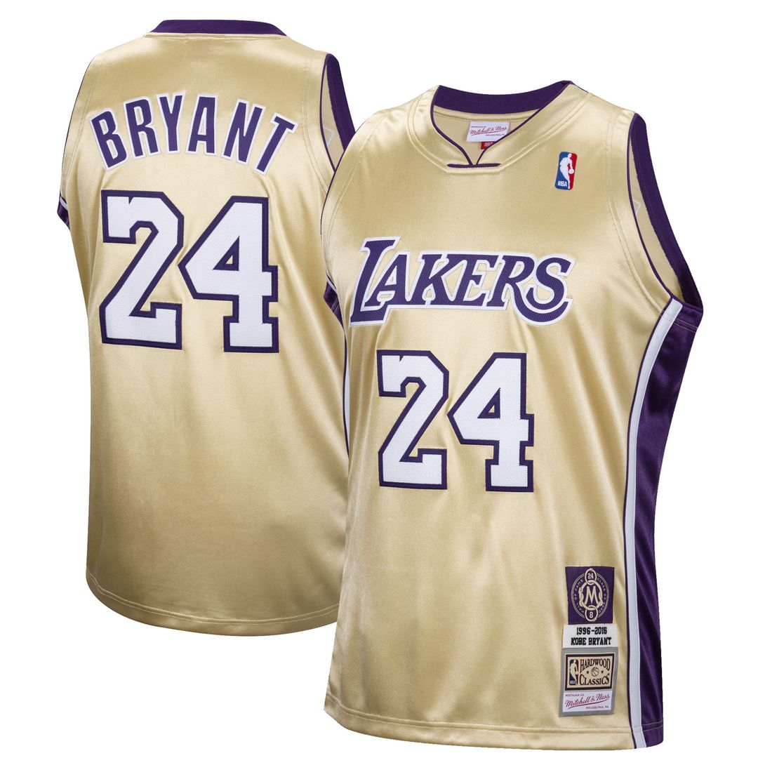 Los Angeles Lakers Kobe Bryant Mitchell & Ness Hall of Fame Class of 2020 #24 Authentic Hardwood Classics Jersey - Gold