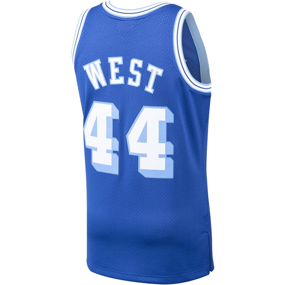 Los Angeles Lakers Jerry West Mitchell & Ness Hardwood Classics Swingman Jersey - Royal