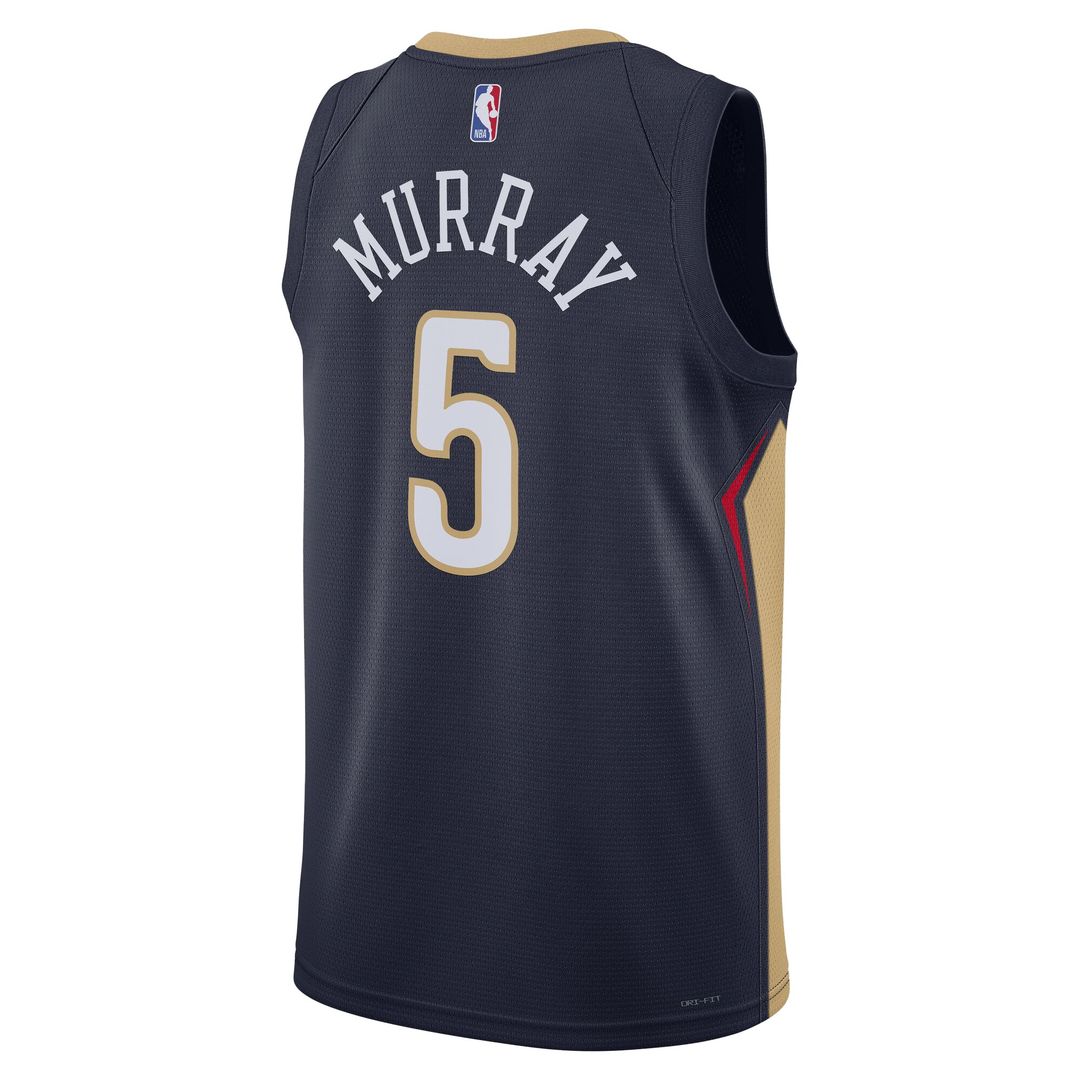 New Orleans Pelicans Dejounte Murray Nike Unisex 2024 Offseason Addition Nike Swingman Jersey - Navy