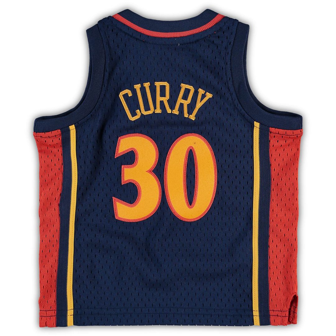 Golden State Warriors Stephen Curry Mitchell & Ness Infant Historic Logo Jersey - Navy