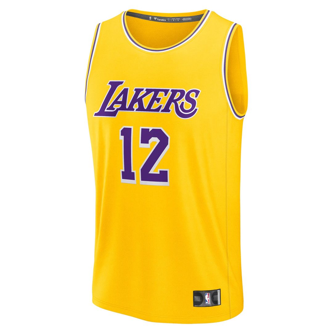 Los Angeles Lakers Jake LaRavia Fanatics Fast Break Replica Jersey - Icon Edition - Gold