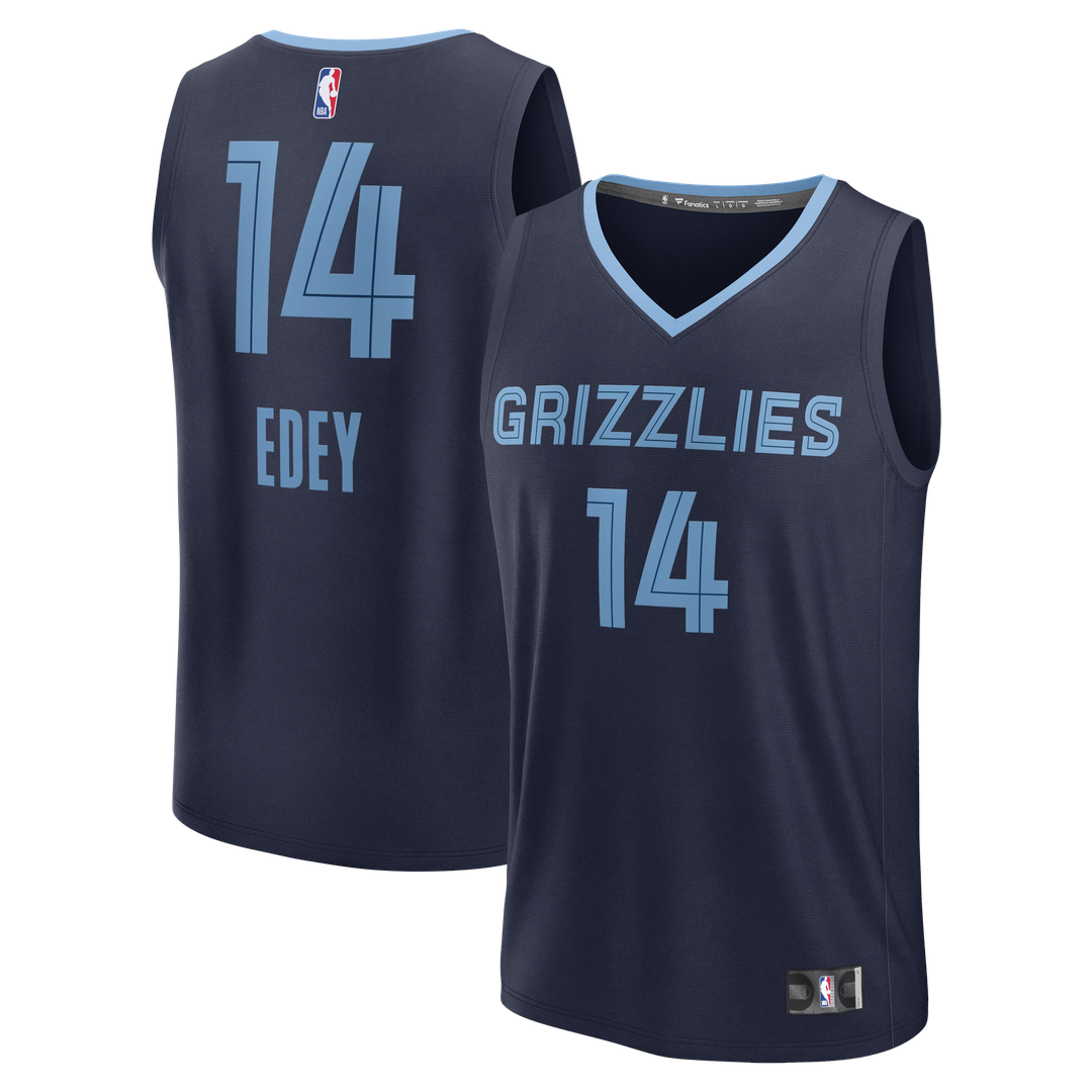 Memphis Grizzlies Zach Edey Fanatics Fast Break Replica Jersey - Icon Edition - Navy