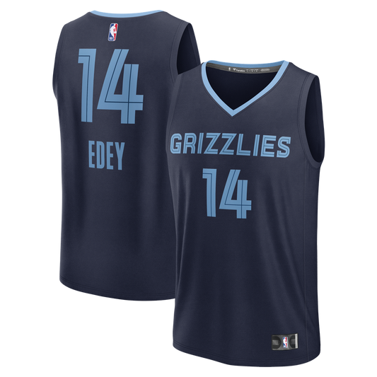 Memphis Grizzlies Zach Edey Fanatics Fast Break Replica Jersey - Icon Edition - Navy