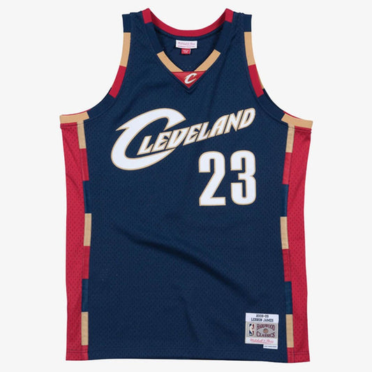 Cleveland Cavaliers LeBron James Mitchell & Ness Hardwood Classics Swingman Jersey - Navy