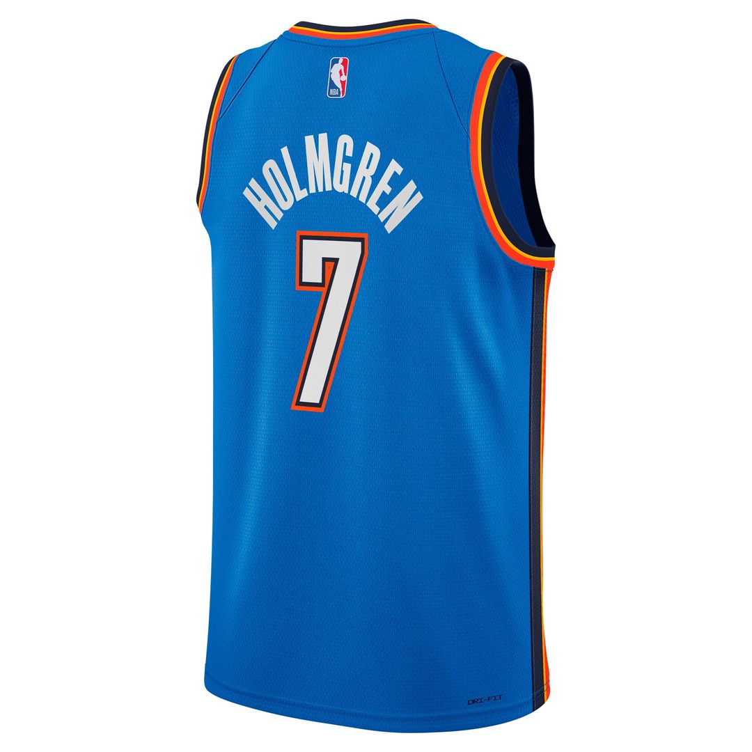 Oklahoma City Thunder Chet Holmgren Nike Youth Swingman Jersey - Icon Edition - Blue