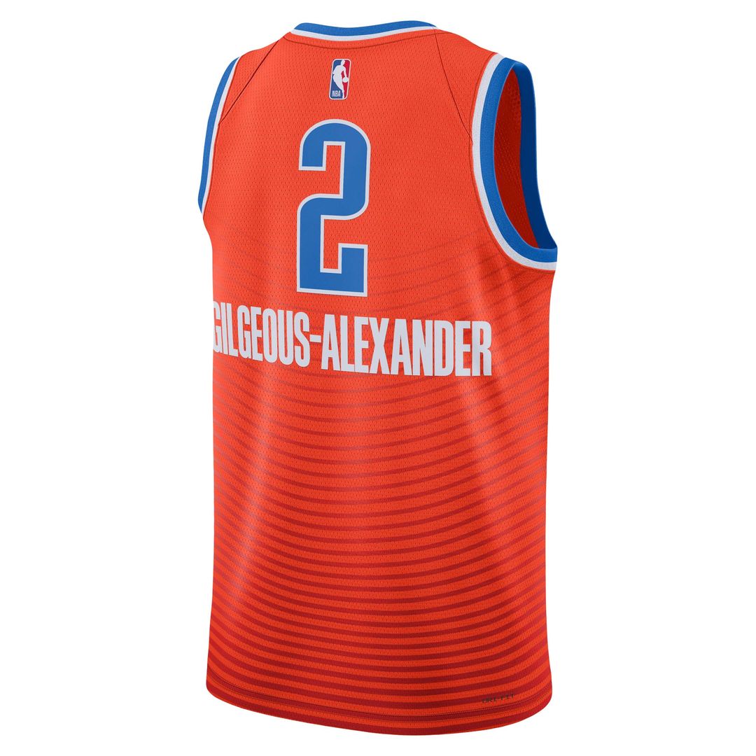 Oklahoma City Thunder Shai Gilgeous - Alexander Jordan Brand Unisex Swingman Jersey - Statement Edition - Orange
